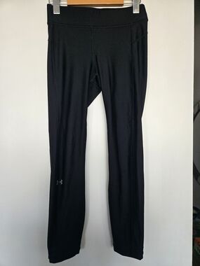 Under Armour Womens Heatgear Compression Black Athletic Leggings
